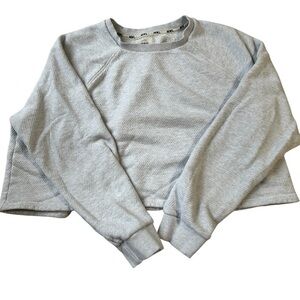 Madewell Gray Crew Neck Sweater Soft Cotton Blend